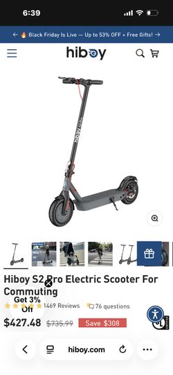 Hiboy S2 Pro Electric Scooter