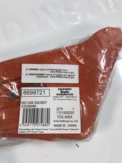 Hitachi chainsaw side case.