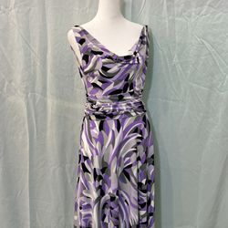 Navy Maggie London Purple Dress