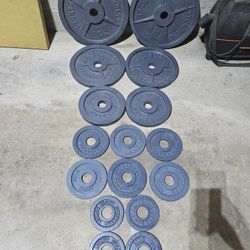 250lbs Olympic 2" weights