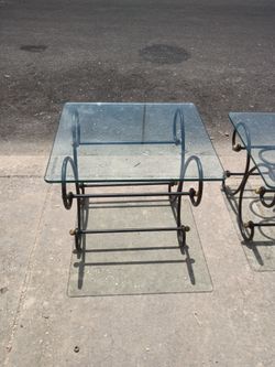 Glass tables