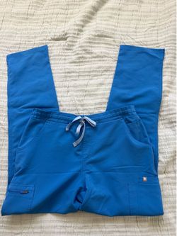 FIGS Womens Light Blue Straight Leg Scrub Pants Medium NWOT Medical Nursing