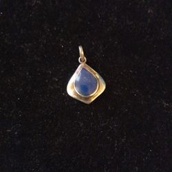 Sterling Silver Lapis Charm 