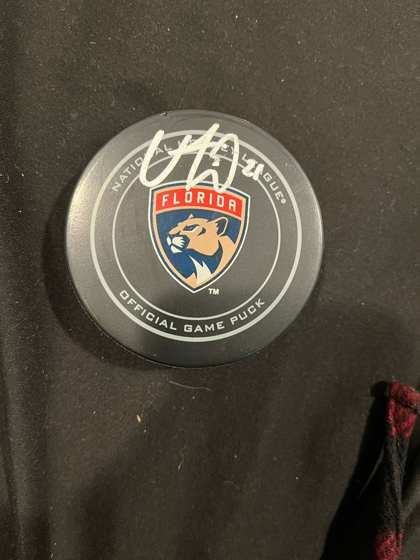 Vincent Trocheck NHL N.Y. Rangers autographed hockey puck Authenticated
