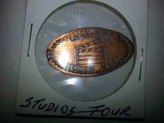 Universal studios tour penny coin