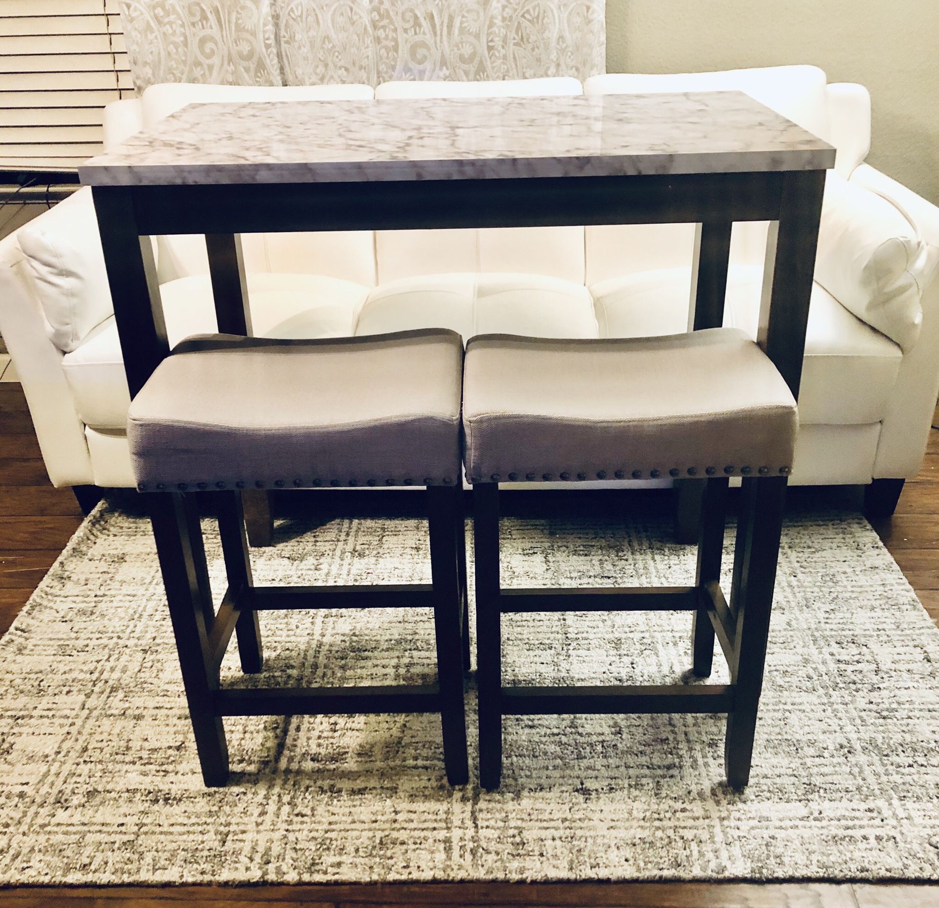 ⭐️New 3pc. Dining set kitchen pub Table. PICK UP BY ASHLAN AND TEMPERANCE IN CLOVIS