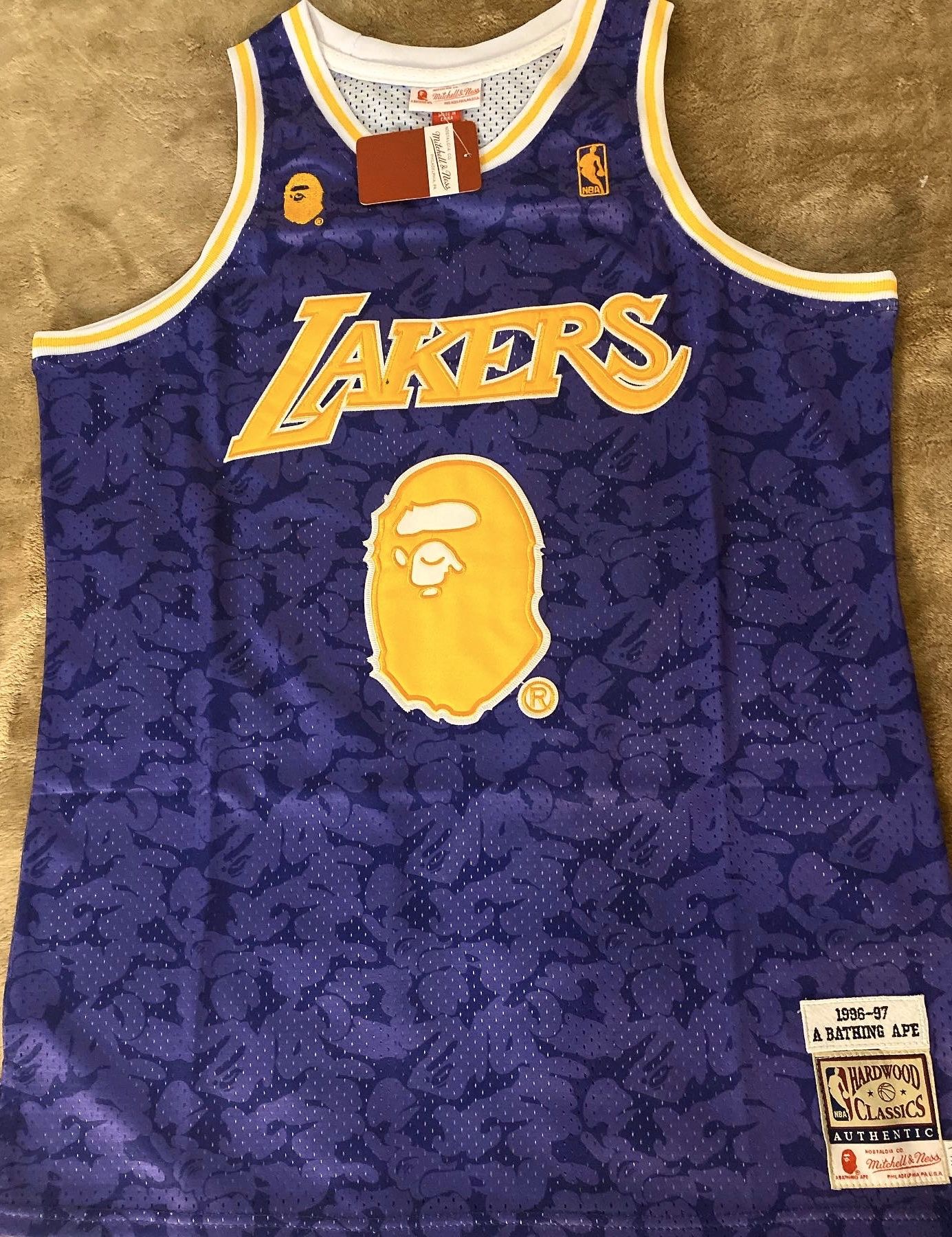 Bape Lakers jersey
