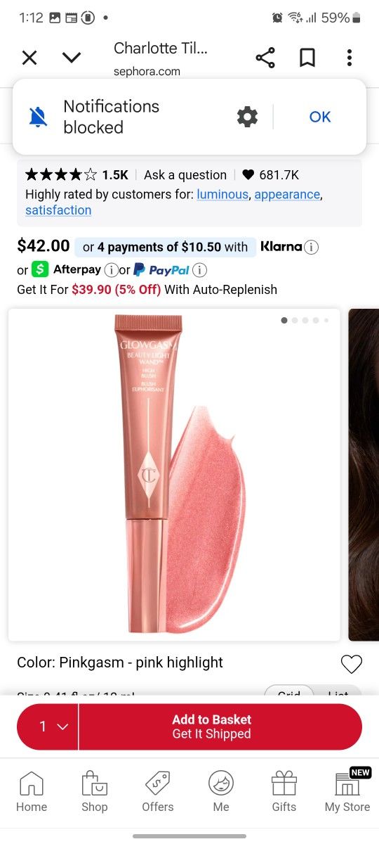 Glowgasm Beauty Light Wand In Pinkgasm