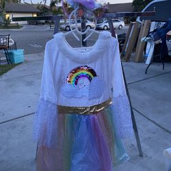 girls unicorn party dress