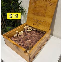 Vintage wine wood box Nickel & Nickel vineyard wines / Caja madera vinos