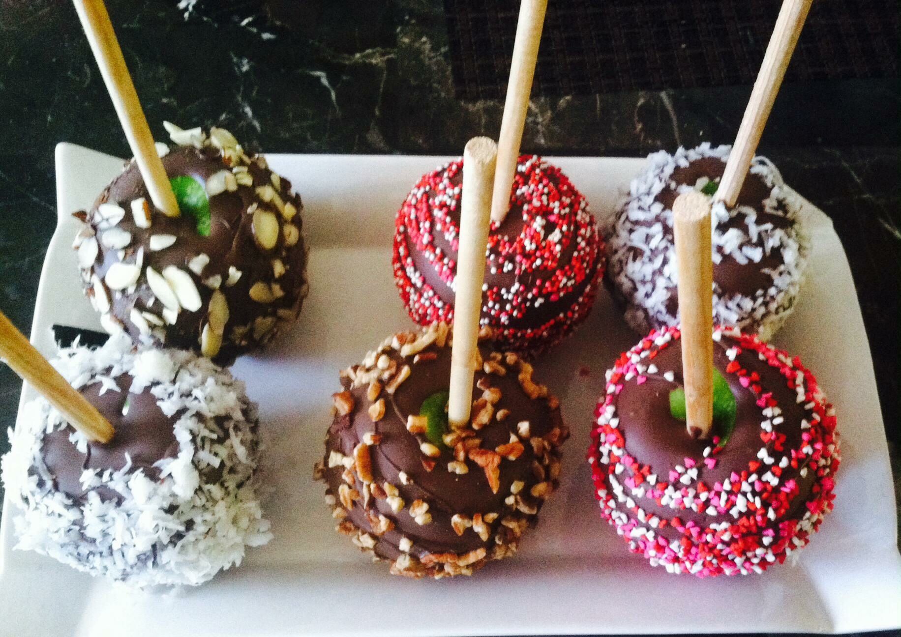 chocolate and chamoy apple