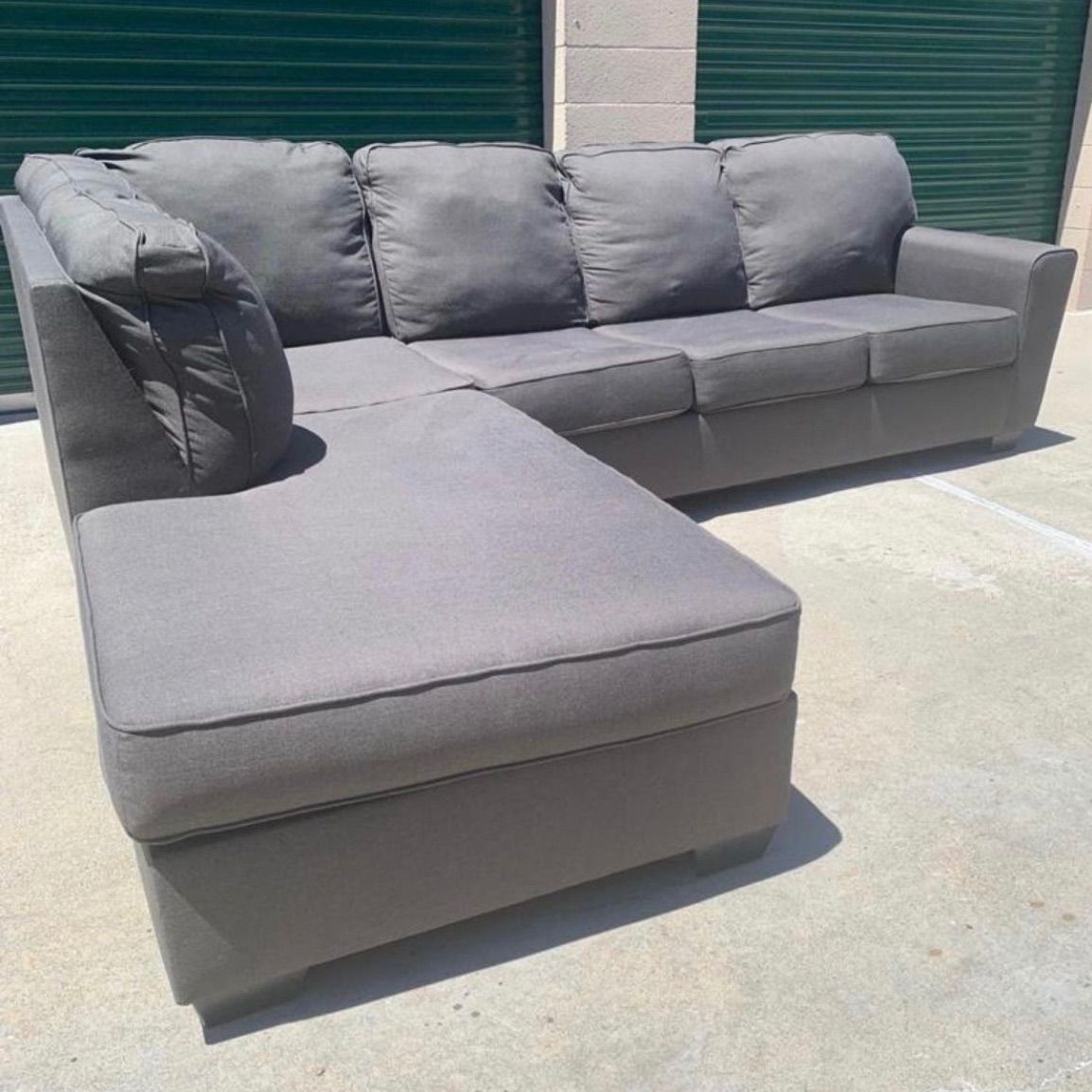Graphite Gray LAF Chaise 2pc Sectional Sofa from Living Spaces