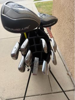 Callaway Mavrik Max Irons 4,5,6,7,8,9,PW, SW, Putter, TaylorMade Driver, 3 Metal Wood &Pebble Beach Golf Bag