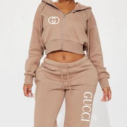 Brown Jogger Set