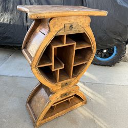Solid wood antique cabinet entry storage
