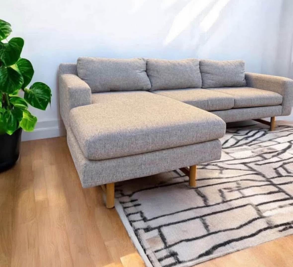 West Elm Reversible Sectional Couch 🛻Delivery Available🛻