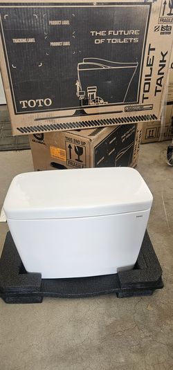 TOTO Drake 1.28 GPF Toilet Tank with Hand Trip Lever, Cotton White - ST776EA#01