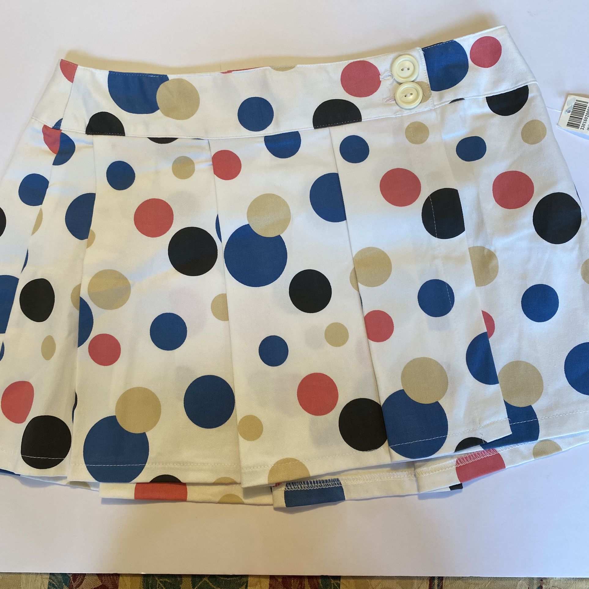  Polka Dot Short Skirt, Blue Asphalt brand - NWT 
