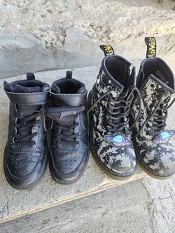 Doc Marten Boots And Nike Shoes