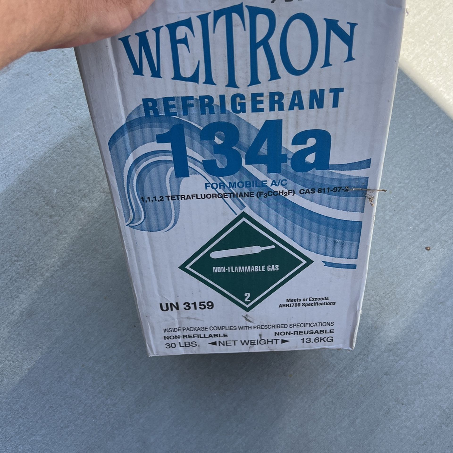 Weitron R134A Refrigerant 30 Lb