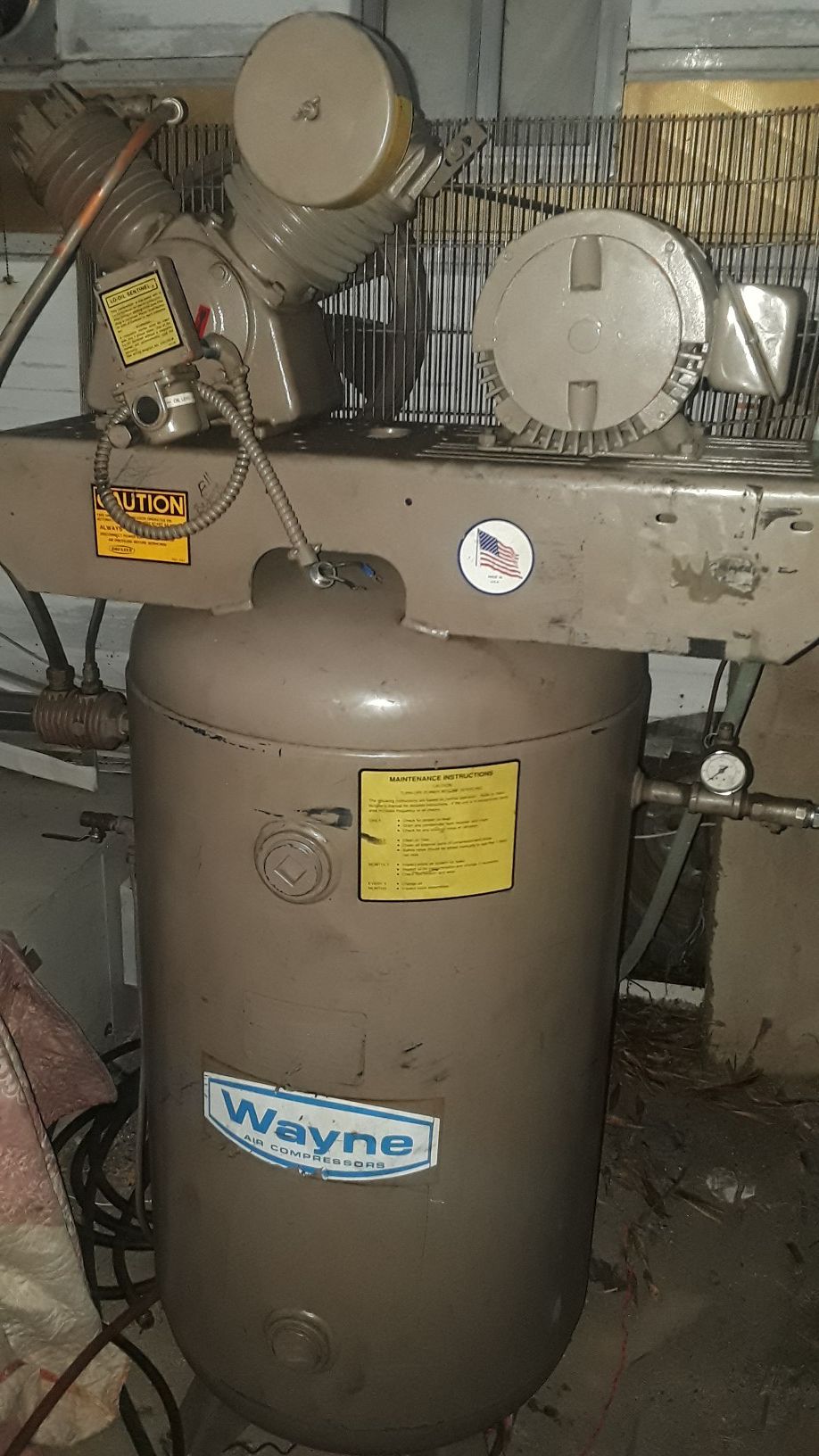 80 gallon Wayne air compressor