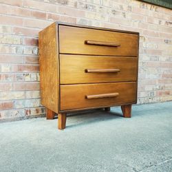 Mid Century Modern 3 Drawer Lowboy Dresser Vintage 