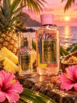 Pink pineapple sunrise set