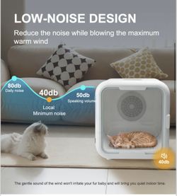 Grooming Pet Dryer Box Brand New 2025 Version Large 62L 1000W