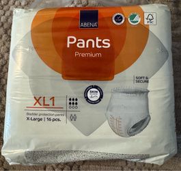 New One (1) Abena Pants Premium Protective Incontinence Unisex Underwear, Extra Large, 16 Count