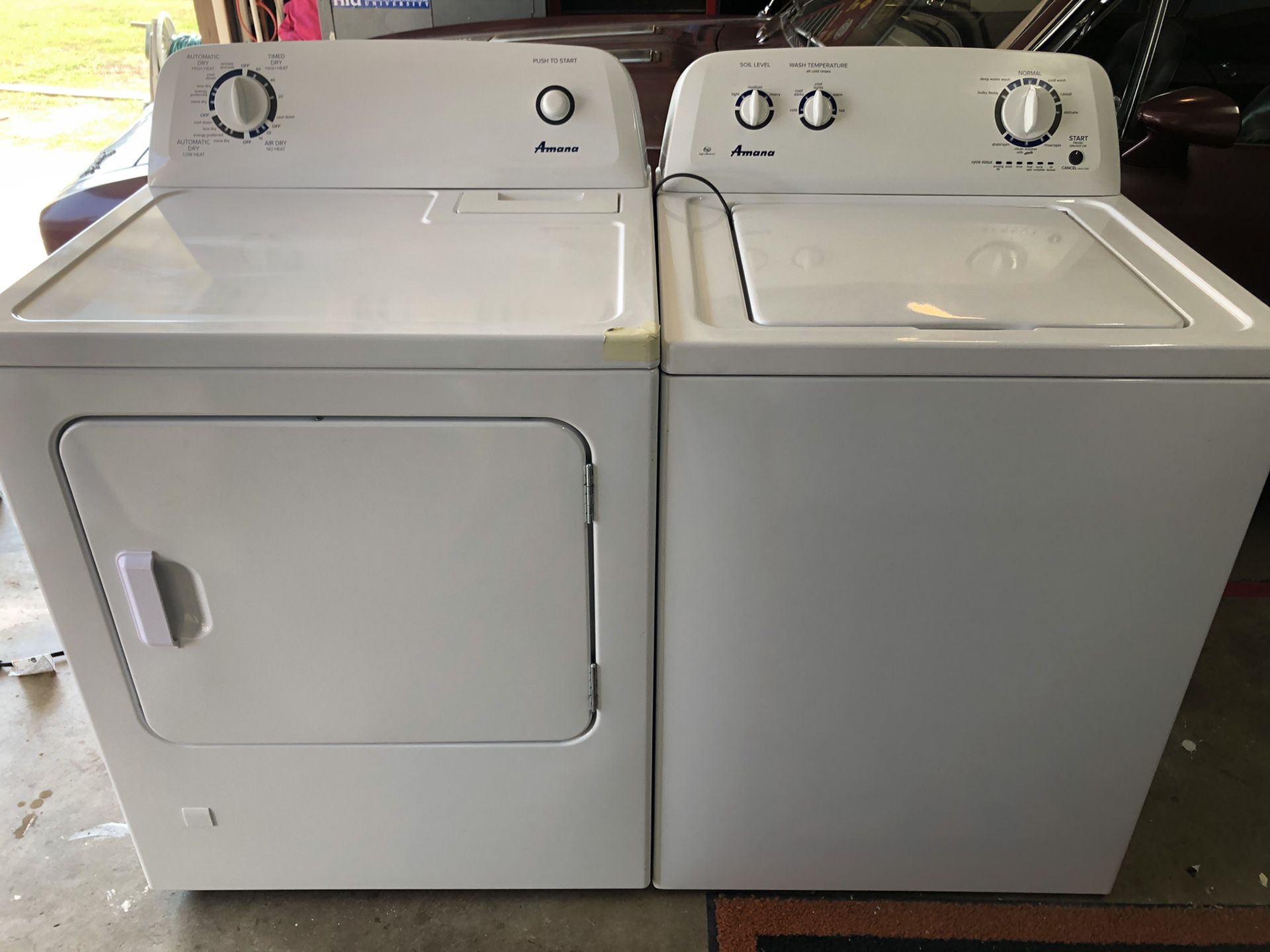 Amana HE Washer And Gas Dryer