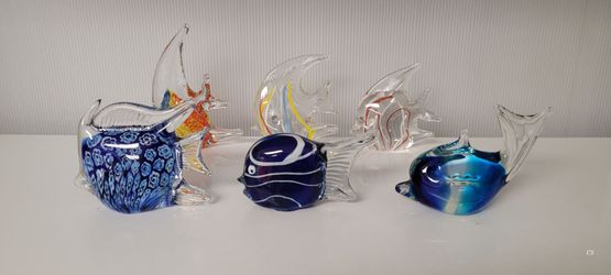 Glass Fish Figurines