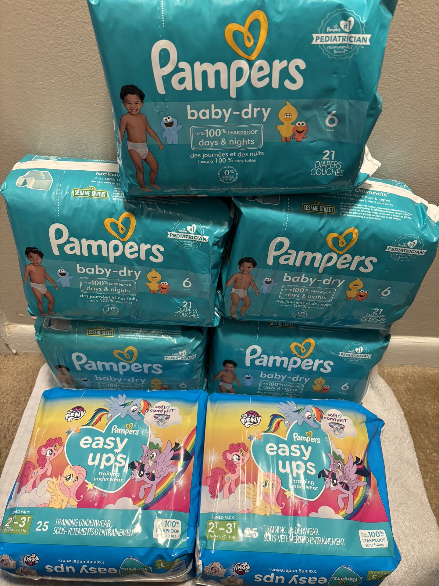 Pampers $6 Each 