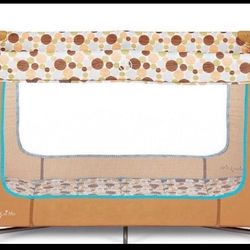 Dream On Me Zodiak Portable Playard In Coffee And Blue, Lightweight, Packable And Easy Setup Baby Playard, Breathable Mesh Sides And Soft Fabric - Com