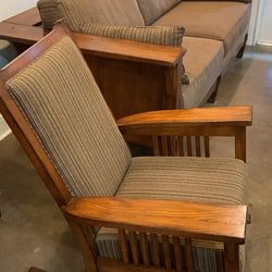 Flex steel Mission Couch and matching Flexsteel Mission Rocking chair