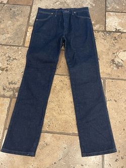 NEW WRANGLER Men's Cowboy Cut Western Denim Dark Blue Jeans A103 4020 Size 32x34