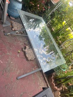 Glass desk 20$