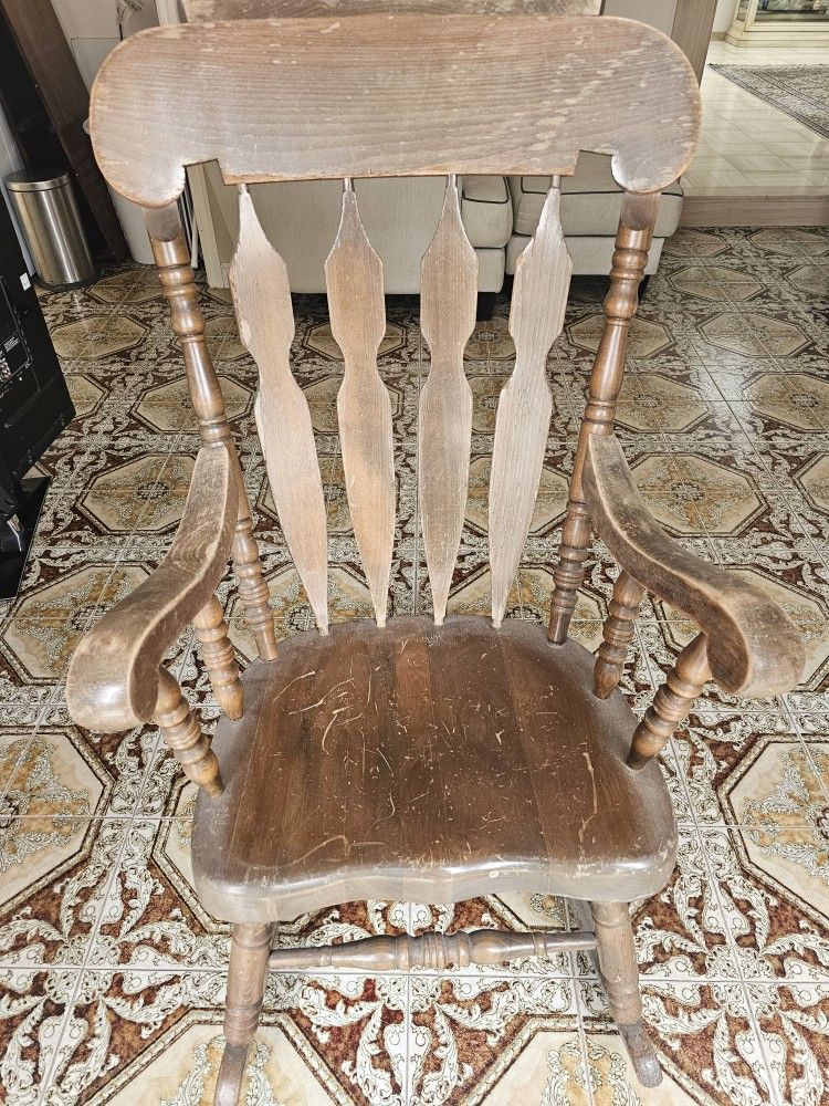 Antique Wooden Rocking Chair