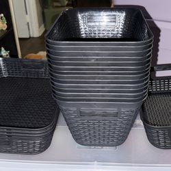 Black Plastic Baskets