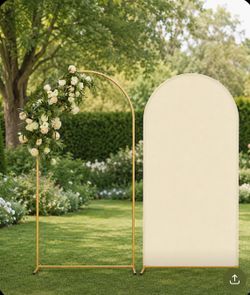6.6ft arch with cover off white ivory new $25 for sale