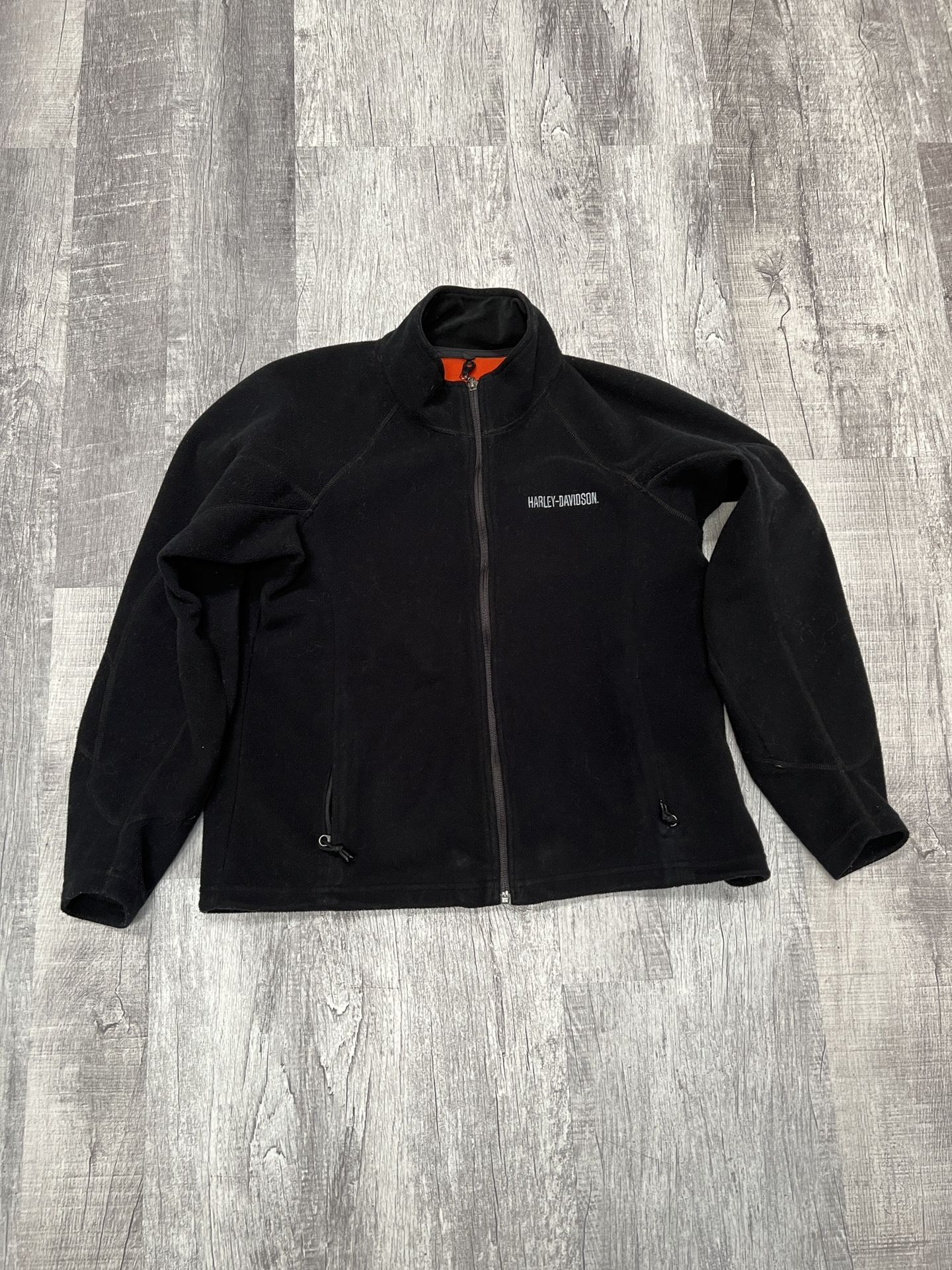 Vintage Harley Davidson Zip Fleece Jacket L