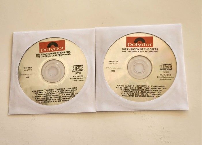 Phantom Of The Opera (1987) CD's