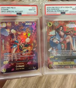 One Piece TCG Slabs Nami and Boa