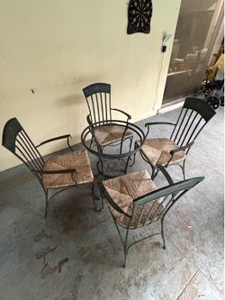 Wrought Iron Table Set