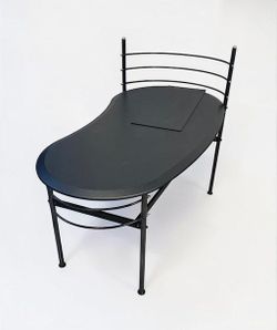 Black Rail-Style Executive Desk