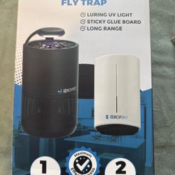 NEW DROPSKY Fly Trap Kit – 3 Devices + Refills (UV Light, Indoor Bug Trap)