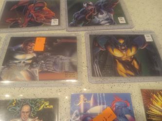 1994 flair marvel 45 card lot ! W/ power blasters