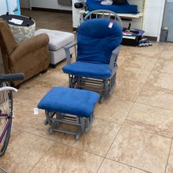 Rocking Chair And Rocking Footstool
