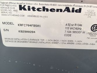 Evaporators fans of KITCHEN AID