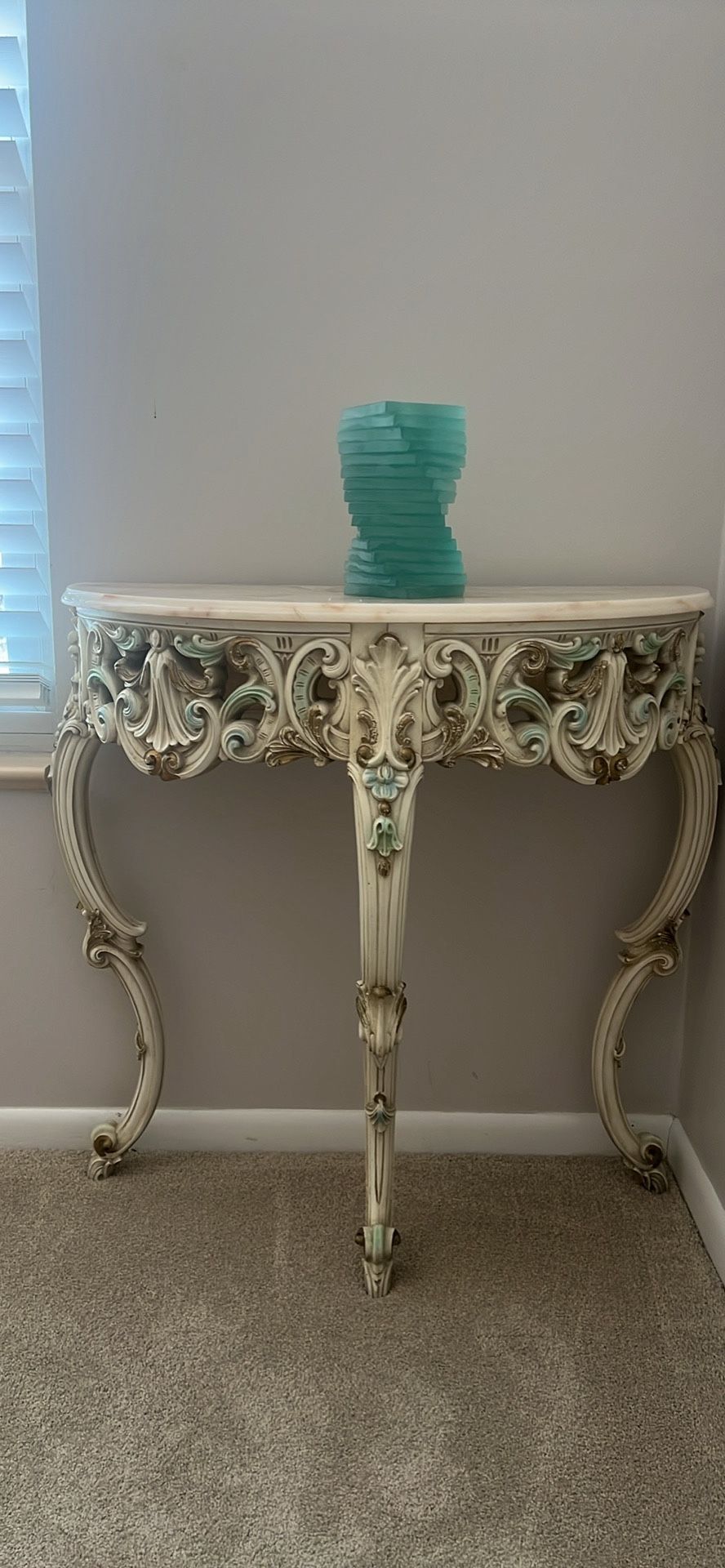 Console Table With Carving