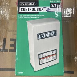 Everbilt 3/4 HP Control Box, Submersible Motor Control, 230 Volt (HDCB7)